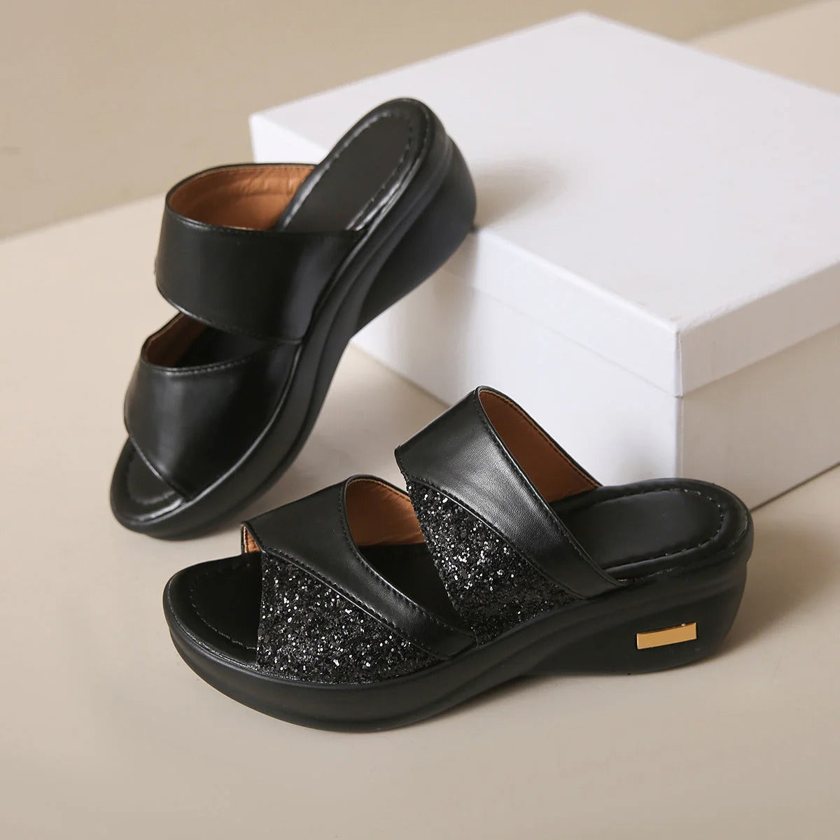 Sandale Geneve à semelle platforme confort