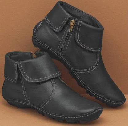 Bottine Soft Lane en Cuir Imperméables avec doublure (Nouvelle Collection)