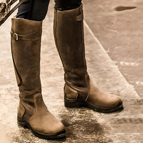 Bottes Cuir Sangle Eleanor (Nouvelle Collection)